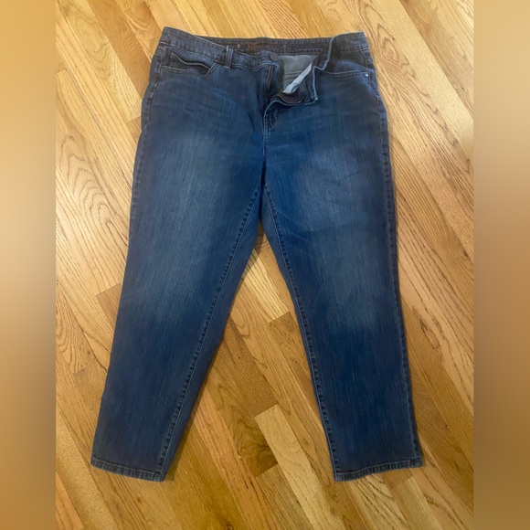 Jennifer Lopez Dark Blue Skinny Jeans - Picture 1 of 5